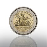 Pièce de monnaie 2 euro commémorative Vatican 2024 BU - Saint Thomas d'Aquin