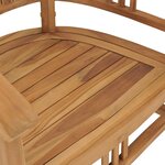 vidaXL Chaises de jardin lot de 2 Bois de teck solide