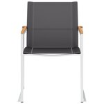 vidaXL Chaises de jardin lot de 2 Textilène et acier inoxydable Gris