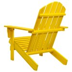 vidaXL Chaise de jardin Adirondack Bois de sapin massif Jaune