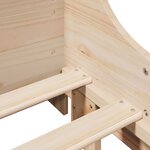vidaXL Lit bibliothèque sans matelas 90x200 cm bois massif