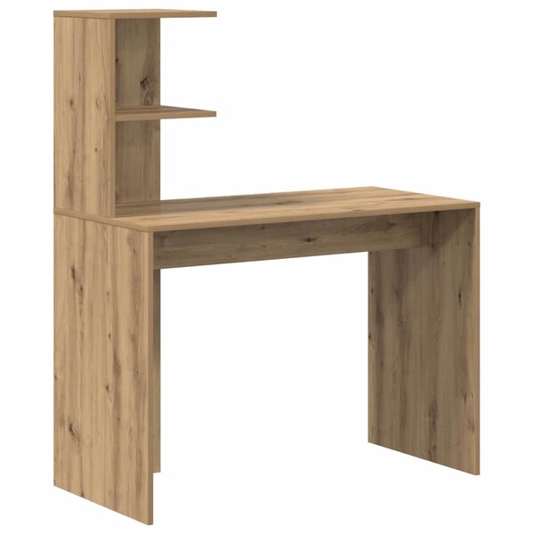 vidaXL Bureau Chêne artisanal 102 x 50 x 124 cm Bois d'ingénierie