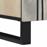 vidaXL Ensemble de mobilier de salle de bain avec étagère 2 Pièces Blanc