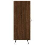 vidaXL Buffet Chêne marron 34 5x34x90 cm Bois d'ingénierie