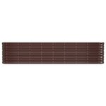 vidaXL Lit surélevé de jardin Acier galvanisé marron