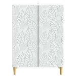 vidaXL Buffet Blanc 66 x 34 5 x 90 cm Bois d'ingénierie