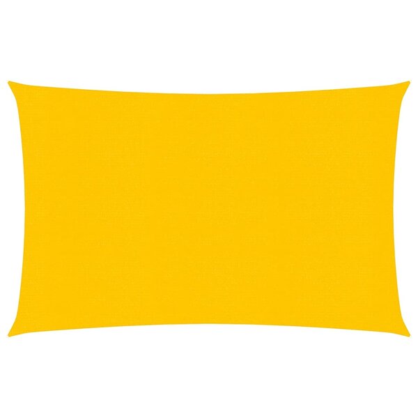 vidaXL Voile d'ombrage 160 g/m² Jaune 3x4 5 m PEHD