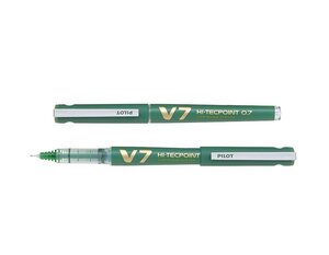 Roller Rechargeable Hi-TechPoint V7 Begreen Pointe Moyenne Encre liquide Vert PILOT