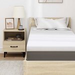 vidaXL Surmatelas Blanc 70 x 200 cm Mousse à mémoire de gel