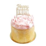 Cake Topper Bois "Happy Birthday"
