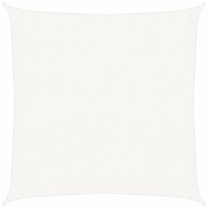 vidaXL Voile de parasol PEHD Carré 2 x 2 m Blanc