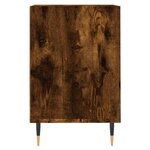 vidaXL Meuble TV Chêne fumé 100x35x55 cm Bois d'ingénierie