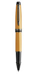 Waterman expert stylo roller  or métallisé  recharge noire pointe fine  coffret cadeau