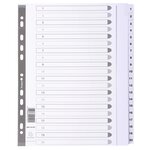 Intercalaires Imprimés À Touches Plastifiées - 20 Touches 1 À 20 - A4 Maxi - Blanc - Exacompta