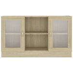 vidaXL Armoire à vitrine Chêne sonoma 120x30 5x70 cm Bois d'ingénierie