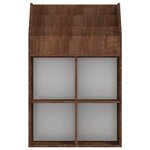 vidaXL Porte-revue pour enfants Chêne marron 71x30x114 cm