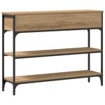 vidaXL Table console avec tiroir Chêne artisanal 72 5 x 25 x 75 cm