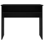 vidaXL Bureau Noir 90x50x74 cm Bois d'ingénierie