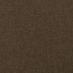 vidaXL Tête de lit avec oreilles Marron foncé 163x16x118/128 cm Tissu
