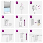 vidaXL Store plissé rouge bordeaux 90x200 cm largeur du tissu 89 4 cm