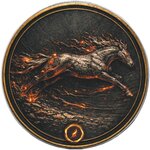 Pièce de monnaie en Argent 1 Dollar g 31.1 (1 oz) Millésime 2026 Five Horses Of Fire MOMENTUM (PRÉCOMMANDE)