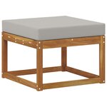 vidaXL Ensemble de canapés d'extérieur 6 Pièces Naturel et gris clair