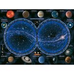 Puzzle 1500 pieces - planisphere céleste - ravensburger - puzzle adultes - des 14 ans