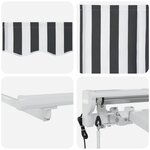 vidaXL Auvent Rétractable Anthracite et blanc 400x200 cm