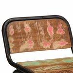 vidaXL Tabourets de bar lot de 2 46x35 5x80cm bois massif récupération