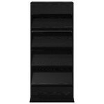 vidaXL Étagère à magazines avec étagère Chêne noir 70 x 41 x 156 cm