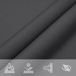 vidaXL Voile de parasol tissu oxford triangulaire 4x4x5 8 m anthracite