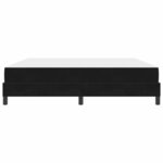 vidaXL Lit à ressorts avec matelas Noir 180 x 220 cm tissu