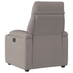 vidaXL Fauteuil inclinable Taupe Tissu