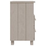 vidaXL Tables de chevet HAMAR 2 Pièces Blanc 40x35x62 cm Bois massif