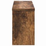 vidaXL Porte-manteau mural avec étagère Chêne fumé 50 x 16 x 26 cm