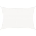 vidaXL Voile d'ombrage 160 g/m² Blanc 3 5x4 5 m PEHD