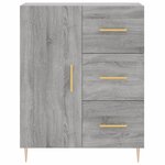 vidaXL Buffet sonoma gris 69 5x34x90 cm bois d'ingénierie