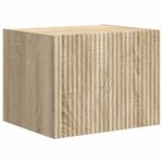 vidaXL Ensemble de meuble TV mural Montage mural 6 Pièces Chêne Sonoma