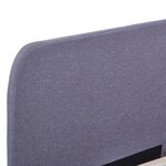 vidaXL Cadre de lit Gris clair Tissu 180x200 cm