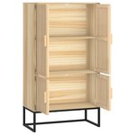 vidaXL Buffet haut 70x35x125 cm bois d'ingénierie