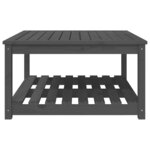 vidaXL Table de jardin gris 82 5x82 5x45 cm bois massif de pin