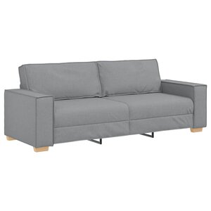 vidaXL Canapé 3 places Gris clair 220x78x84 cm Tissu