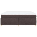 vidaXL Sommier à lattes de lit avec matelas Marron foncé 180x200 cm