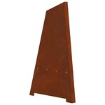 vidaXL Braise Marron 50 x 50 x 95 cm Acier patiné