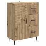 vidaXL Buffet Chêne artisanal 66 x 34 5 x 89 5 cm Bois d'ingénierie