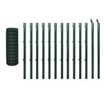 vidaXL Clôture euro acier 25x1 5 m vert