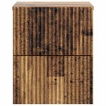 vidaXL Cabinet de chevet mural Bois ancien 33 x 34 5 x 40 cm