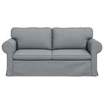 vidaXL Canapé Gris clair 215 x 82 x 80 cm tissu