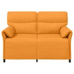 vidaXL Canapé 100  polyester  cadre en métal  MDF  Contreplaqué