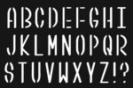 Pochoir Alphabet Majuscule 10x15 cm